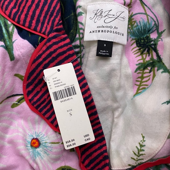 Anthropologie KELLY LOUISE JUDD BOTANICAL FLANNEL PYJAMA TOP only - Picture 6 of 6